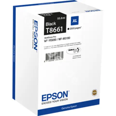 Epson T8661 - Tusz czarny XL do Epson WorkForce Pro WF-M5000, WF-M5100, WF-M5190, WF-M5600, WF-M5690
